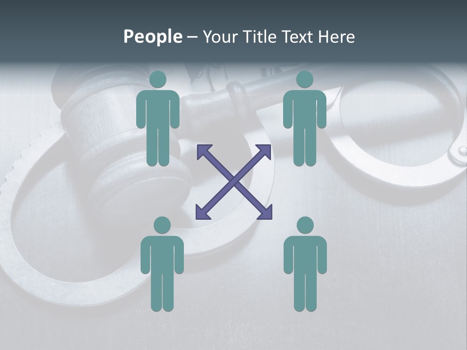 Gavel Tool Cuffs PowerPoint Template