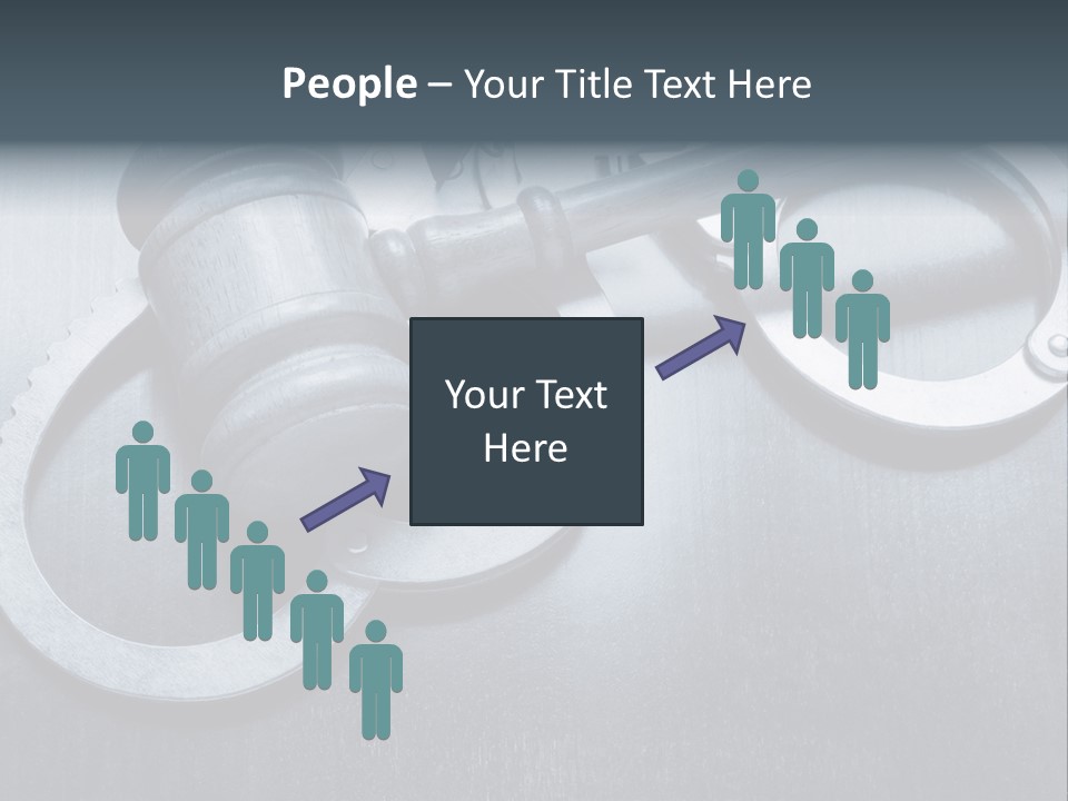 Gavel Tool Cuffs PowerPoint Template