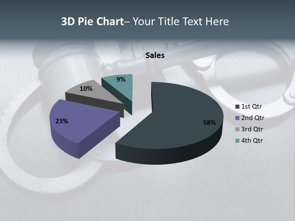 Gavel Tool Cuffs PowerPoint Template