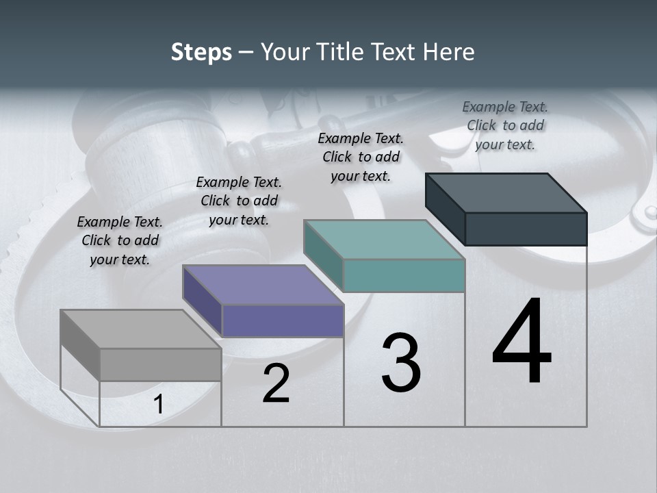 Gavel Tool Cuffs PowerPoint Template