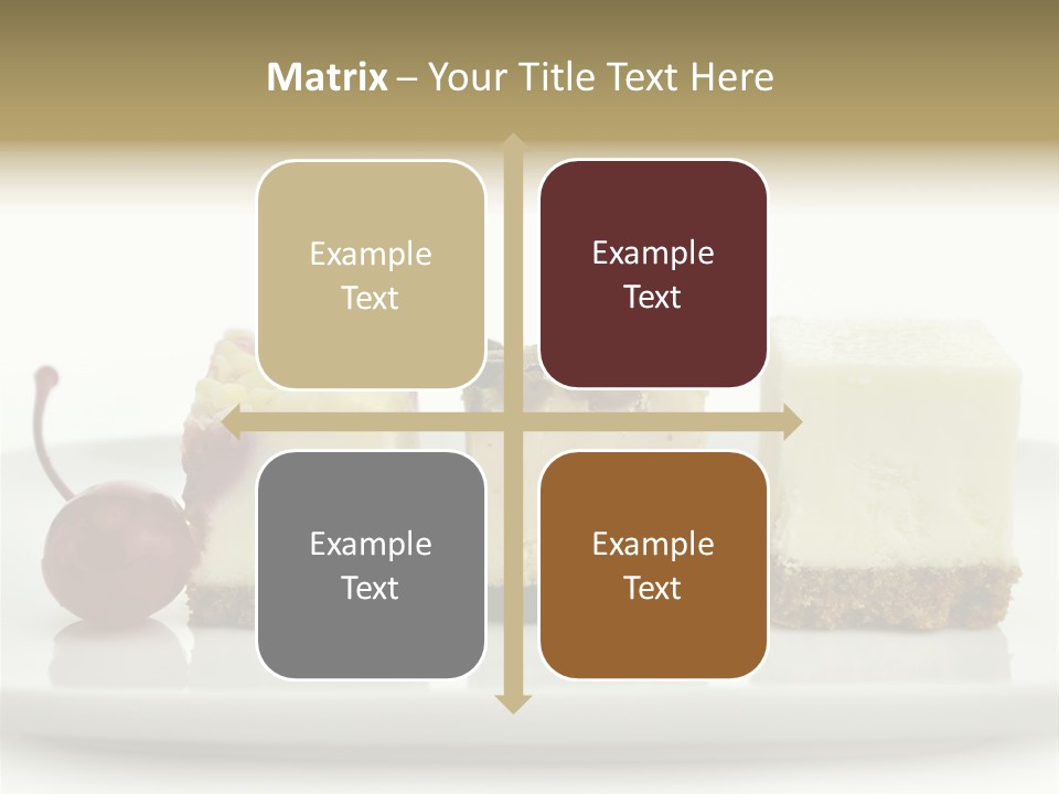 Cut Sweet Dark PowerPoint Template