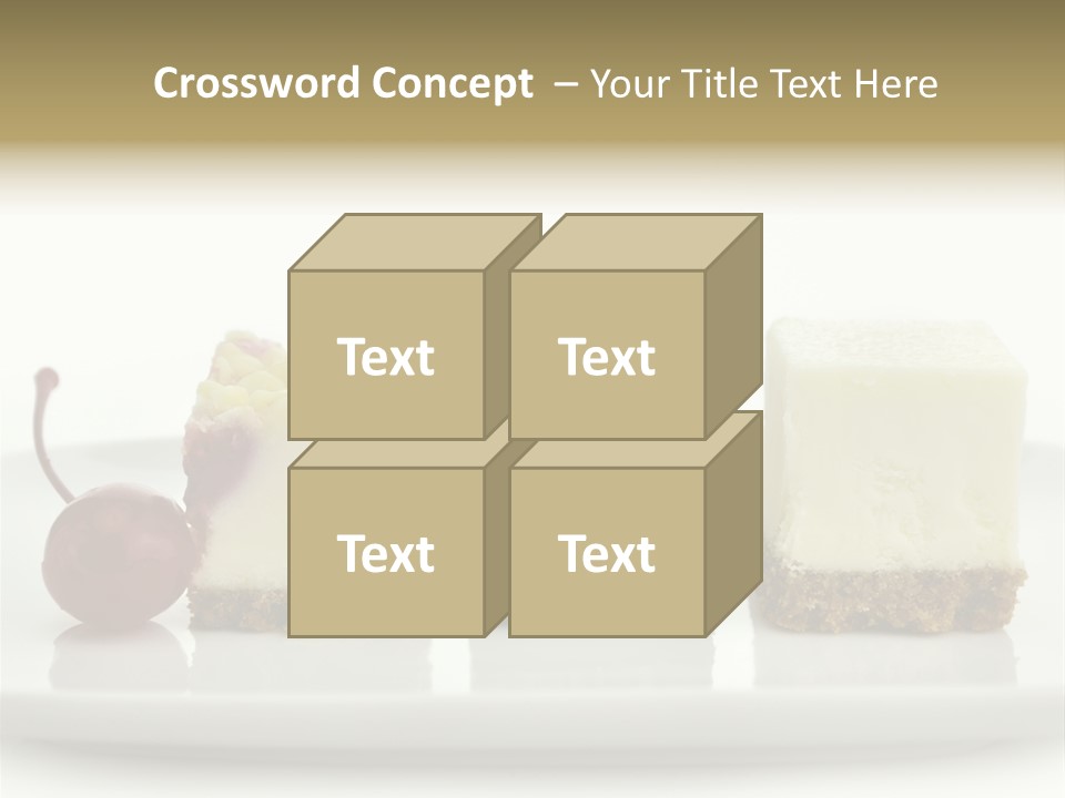 Cut Sweet Dark PowerPoint Template