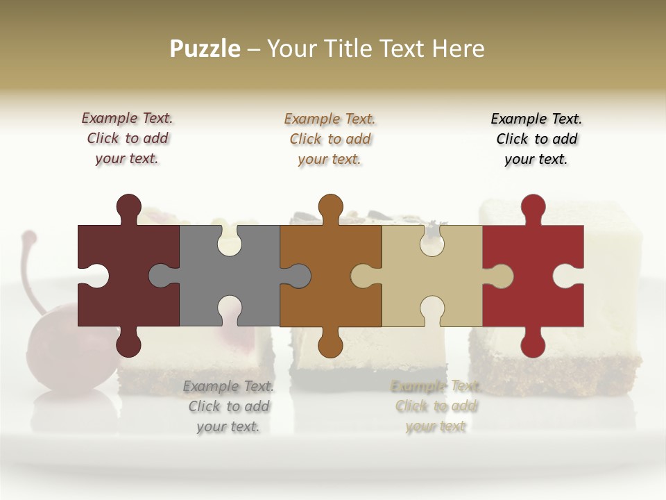 Cut Sweet Dark PowerPoint Template