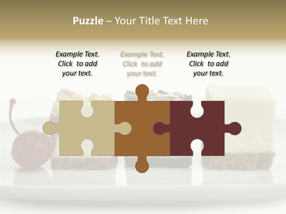 Cut Sweet Dark PowerPoint Template