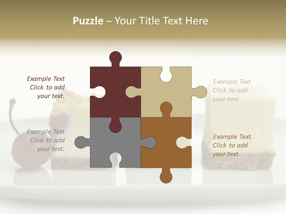Cut Sweet Dark PowerPoint Template