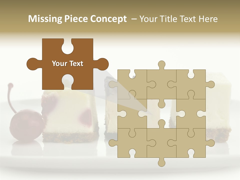 Cut Sweet Dark PowerPoint Template