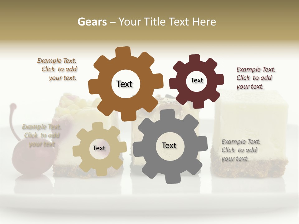 Cut Sweet Dark PowerPoint Template