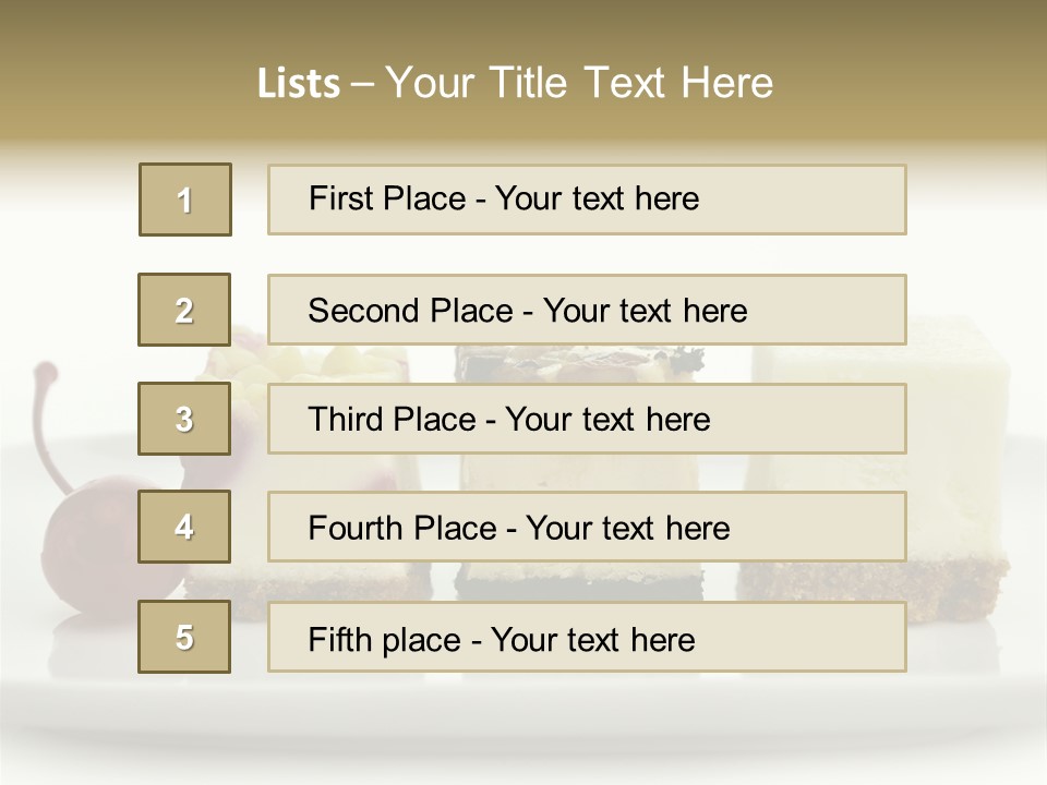 Cut Sweet Dark PowerPoint Template