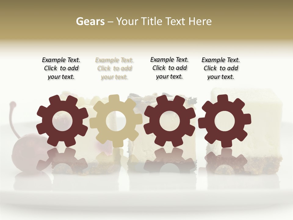 Cut Sweet Dark PowerPoint Template