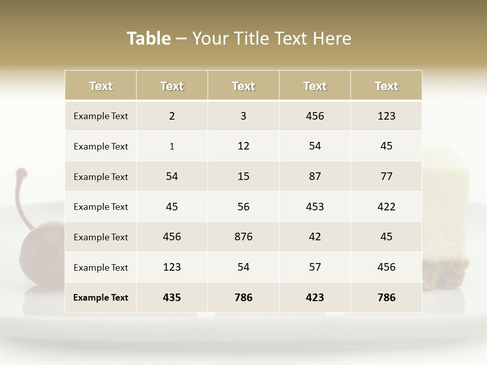 Cut Sweet Dark PowerPoint Template