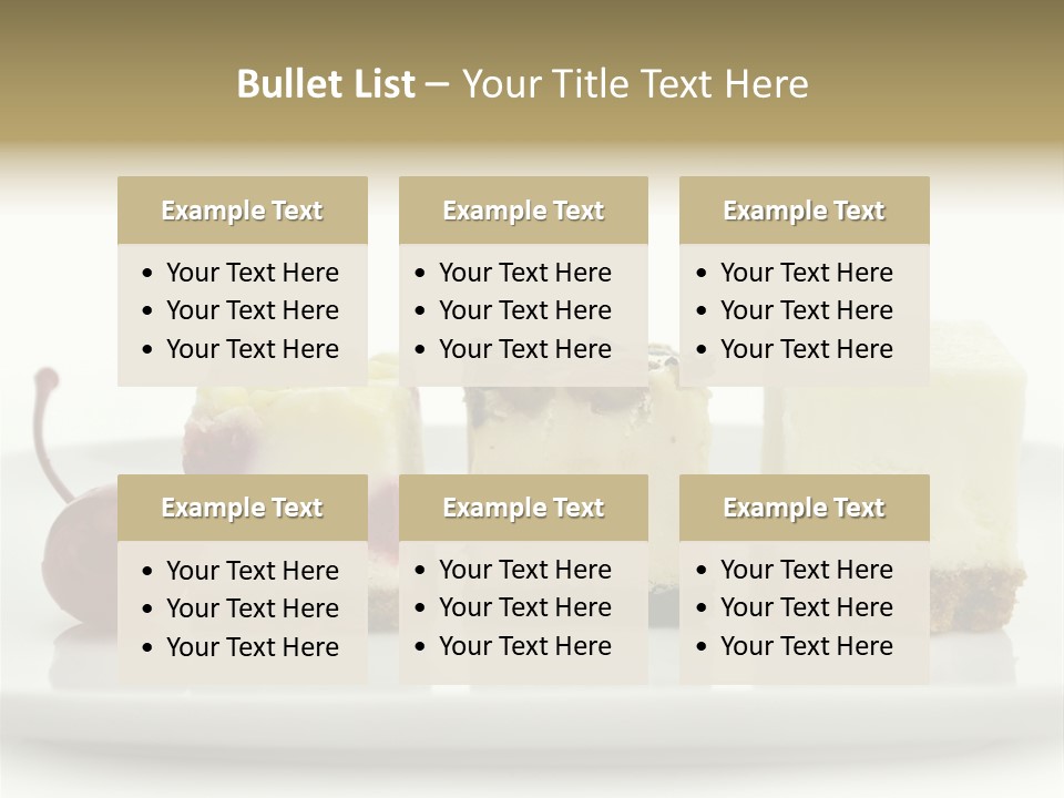 Cut Sweet Dark PowerPoint Template
