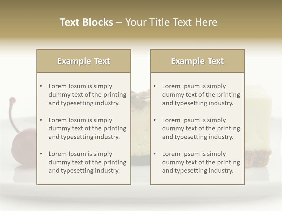 Cut Sweet Dark PowerPoint Template