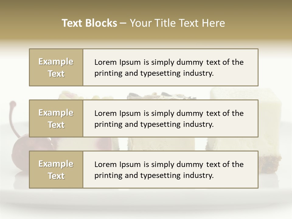 Cut Sweet Dark PowerPoint Template