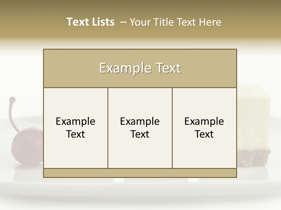 Cut Sweet Dark PowerPoint Template