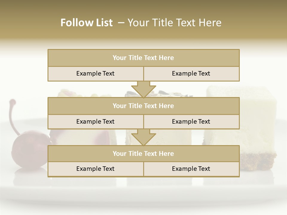 Cut Sweet Dark PowerPoint Template