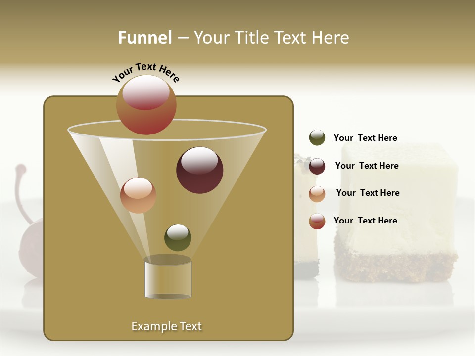 Cut Sweet Dark PowerPoint Template