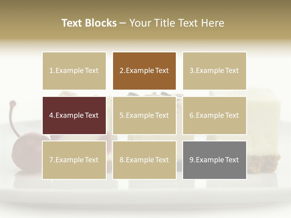 Cut Sweet Dark PowerPoint Template