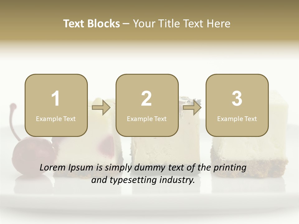 Cut Sweet Dark PowerPoint Template