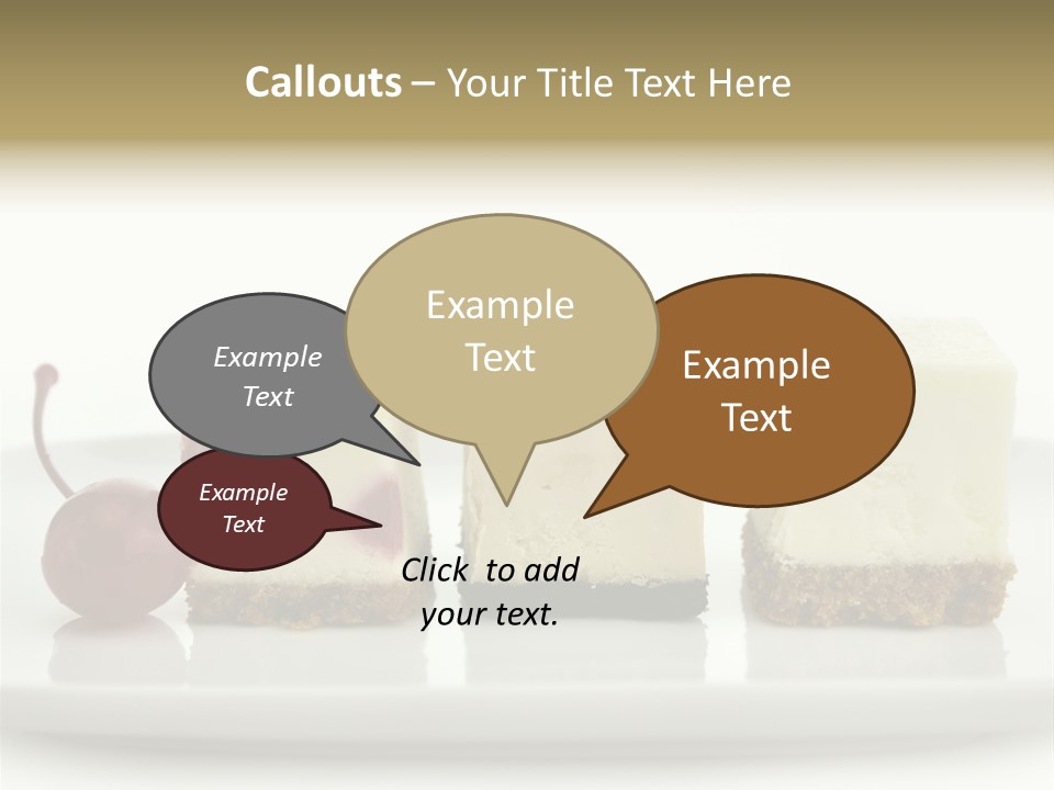 Cut Sweet Dark PowerPoint Template