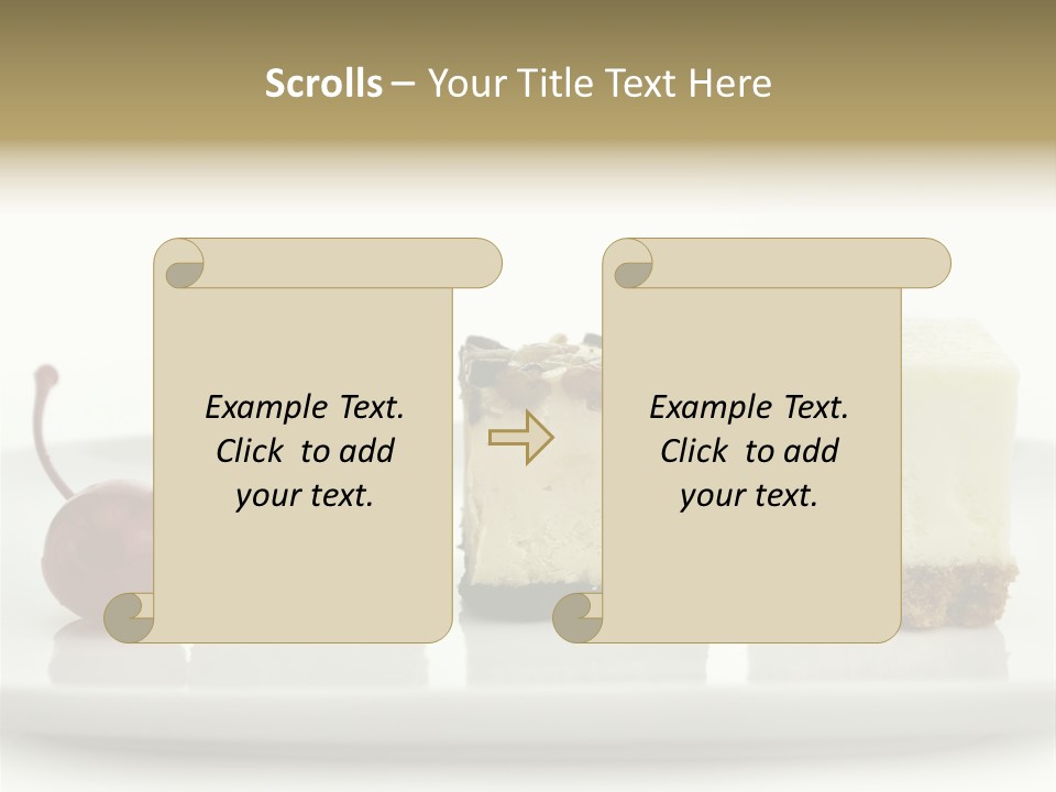 Cut Sweet Dark PowerPoint Template