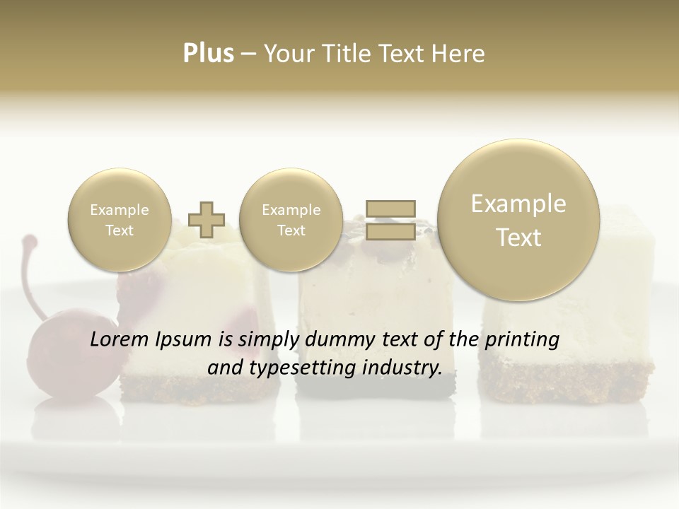 Cut Sweet Dark PowerPoint Template