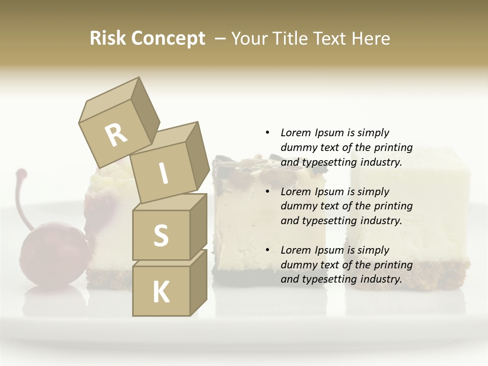 Cut Sweet Dark PowerPoint Template