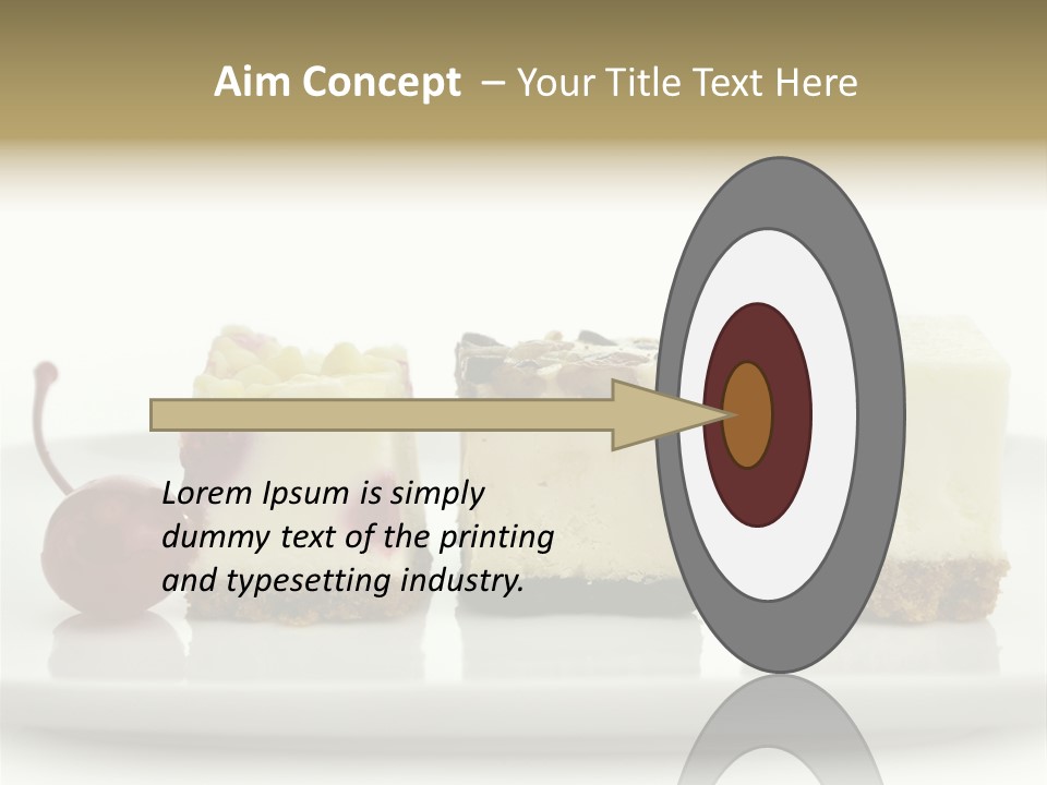 Cut Sweet Dark PowerPoint Template