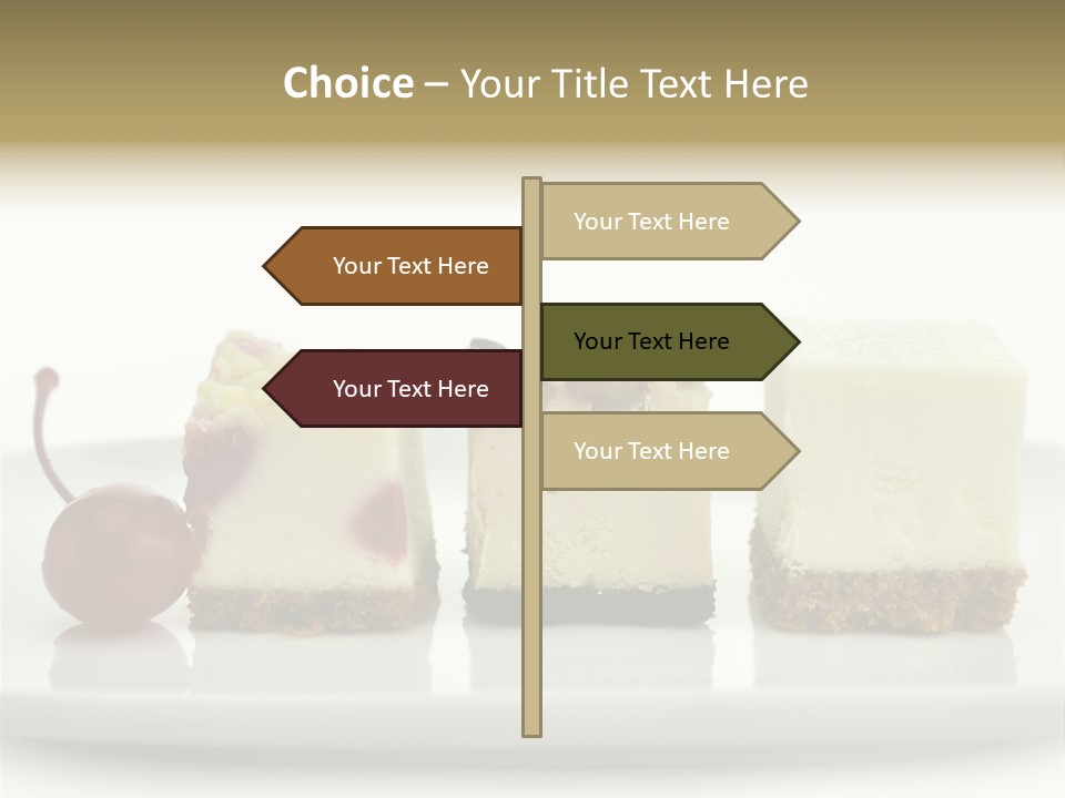 Cut Sweet Dark PowerPoint Template