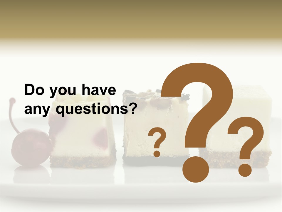 Cut Sweet Dark PowerPoint Template