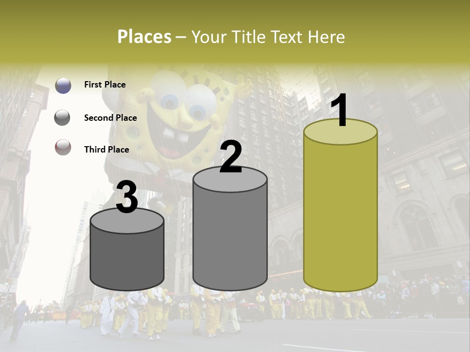 Squarepants Handle Smile PowerPoint Template