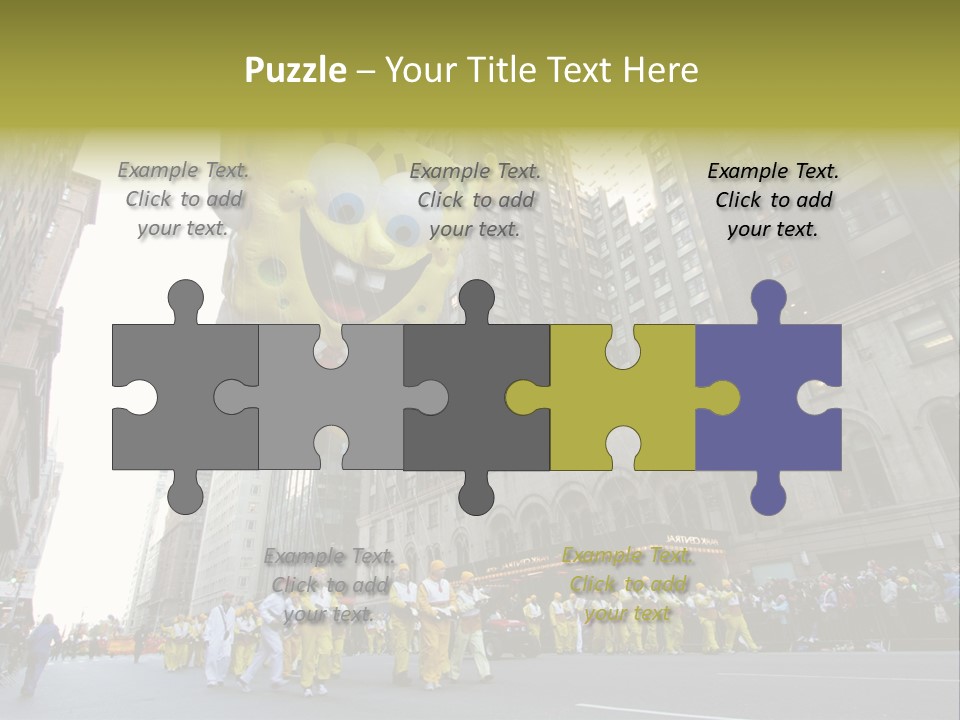 Squarepants Handle Smile PowerPoint Template