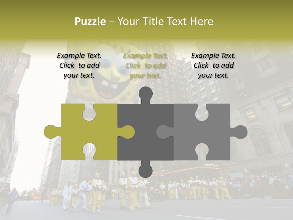 Squarepants Handle Smile PowerPoint Template