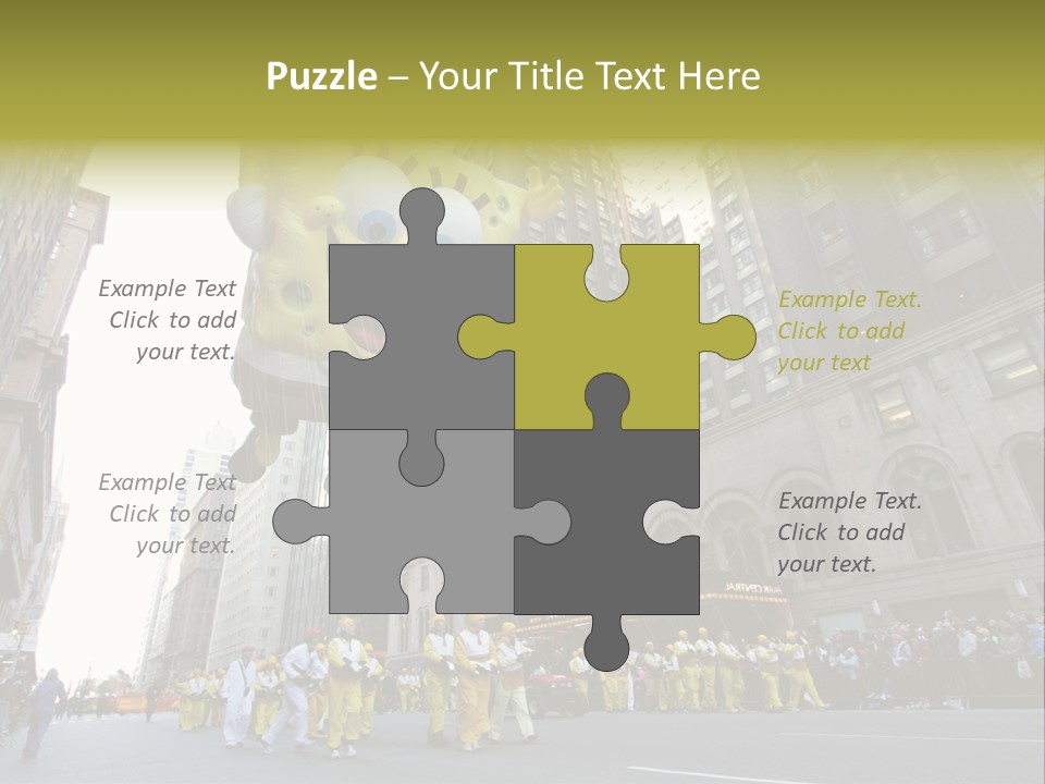Squarepants Handle Smile PowerPoint Template