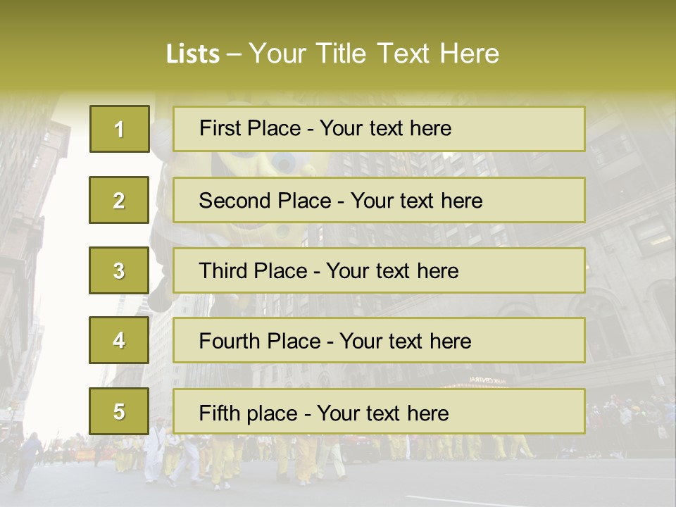 Squarepants Handle Smile PowerPoint Template