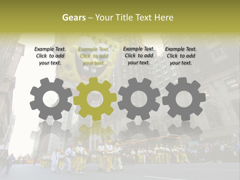 Squarepants Handle Smile PowerPoint Template