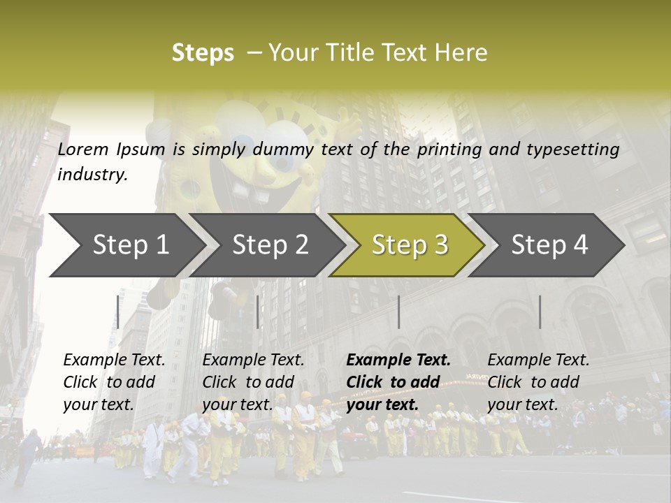 Squarepants Handle Smile PowerPoint Template