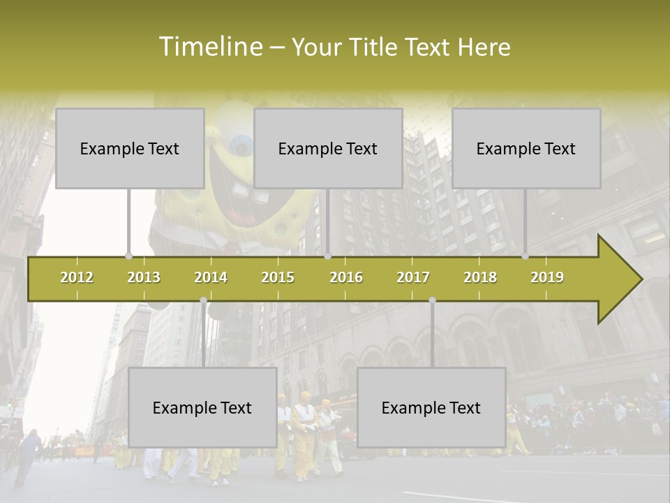 Squarepants Handle Smile PowerPoint Template