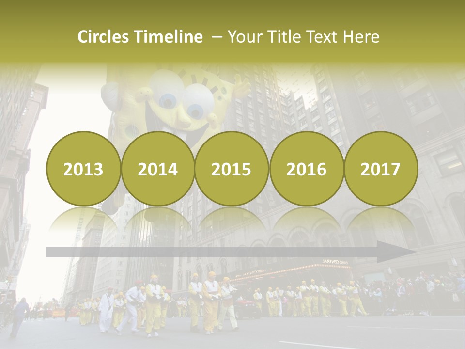 Squarepants Handle Smile PowerPoint Template