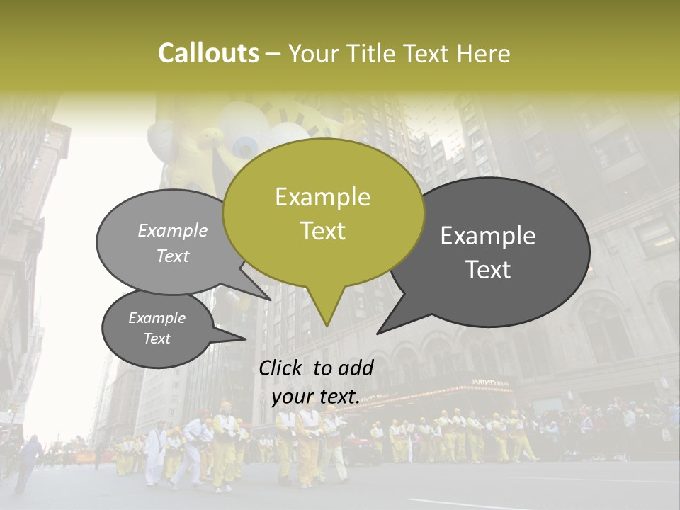 Squarepants Handle Smile PowerPoint Template
