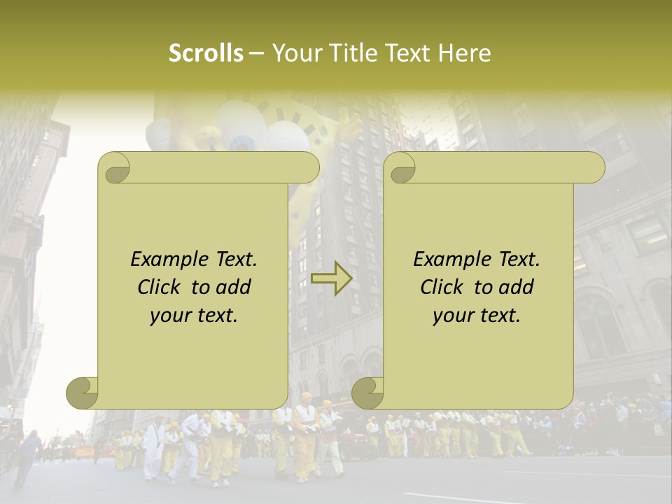 Squarepants Handle Smile PowerPoint Template