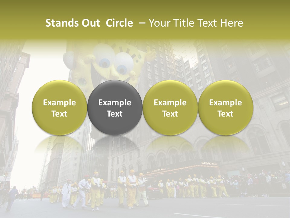 Squarepants Handle Smile PowerPoint Template