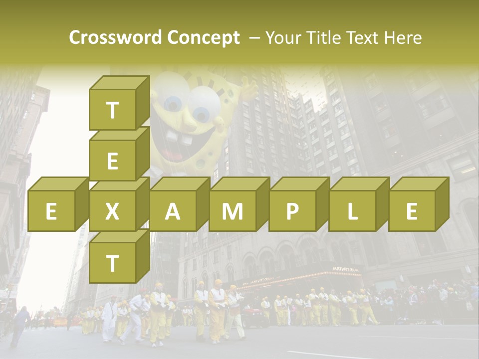 Squarepants Handle Smile PowerPoint Template