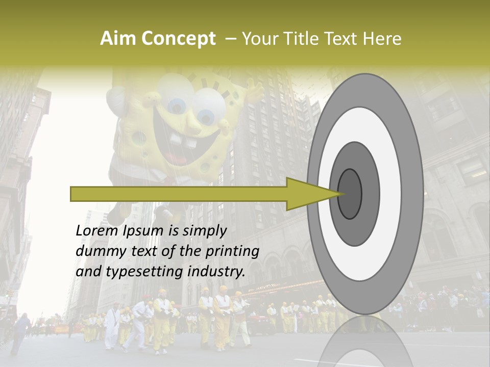 Squarepants Handle Smile PowerPoint Template