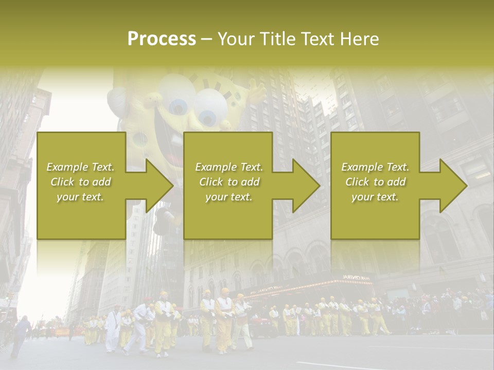 Squarepants Handle Smile PowerPoint Template