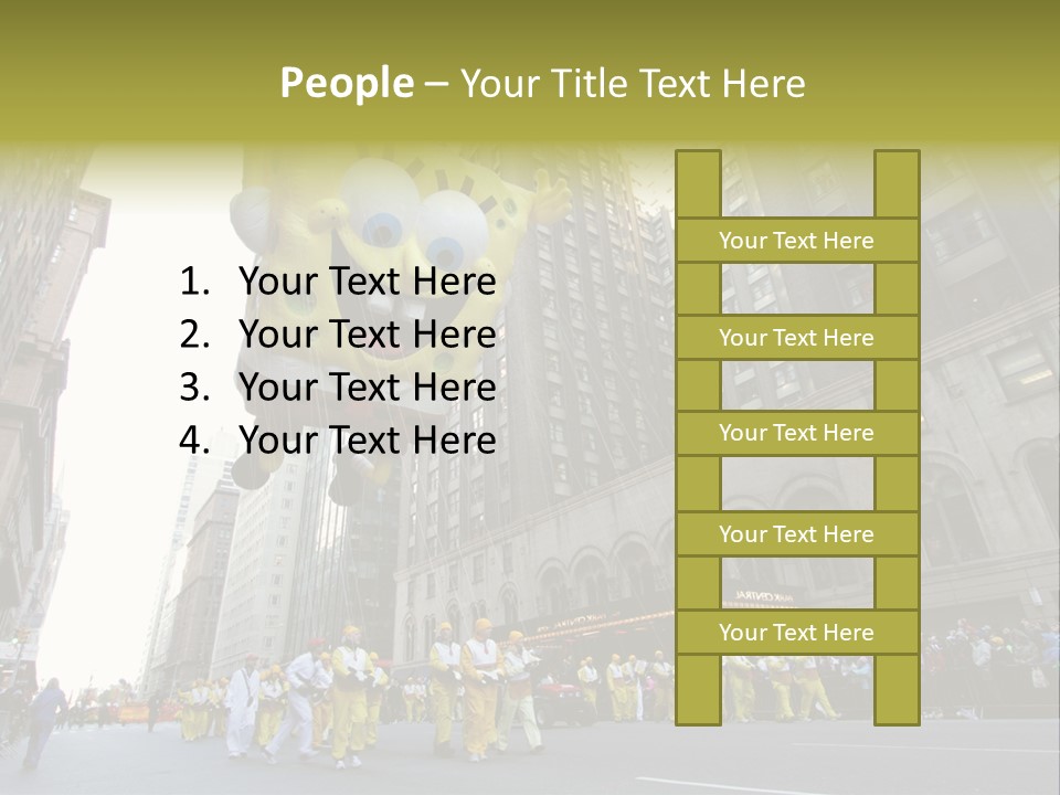 Squarepants Handle Smile PowerPoint Template