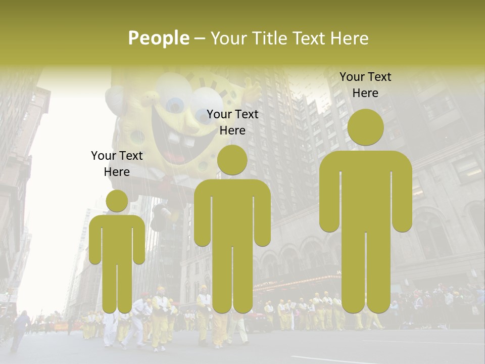 Squarepants Handle Smile PowerPoint Template