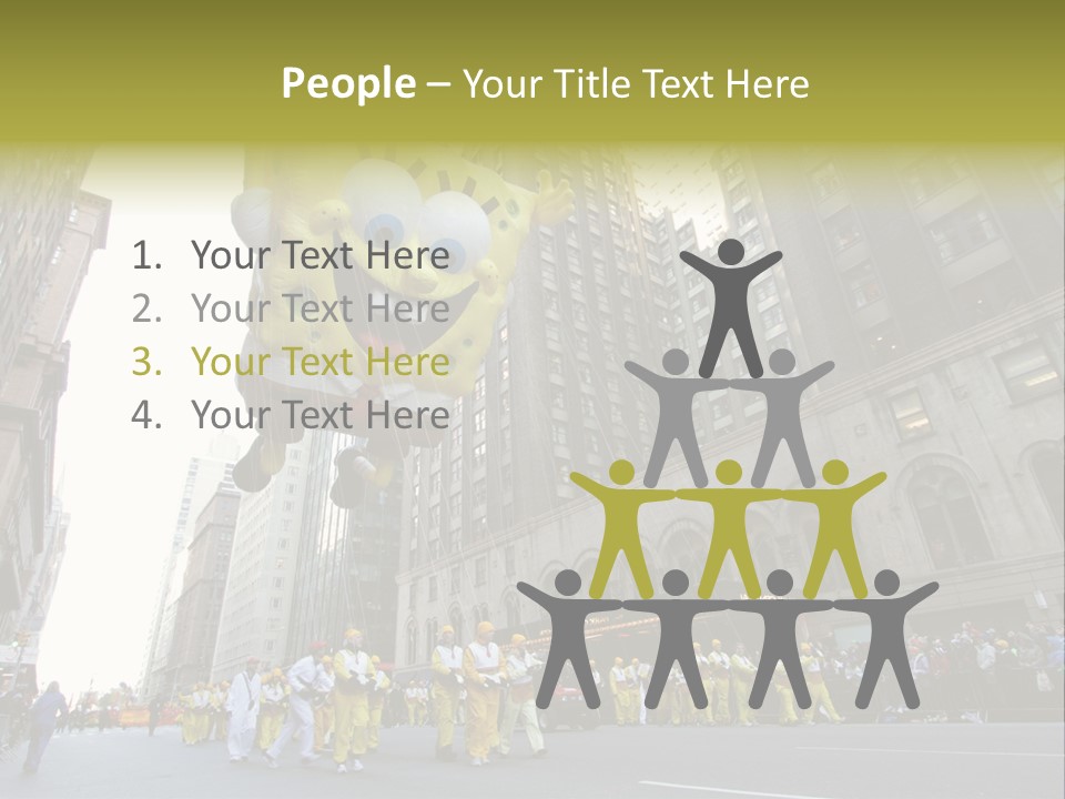 Squarepants Handle Smile PowerPoint Template