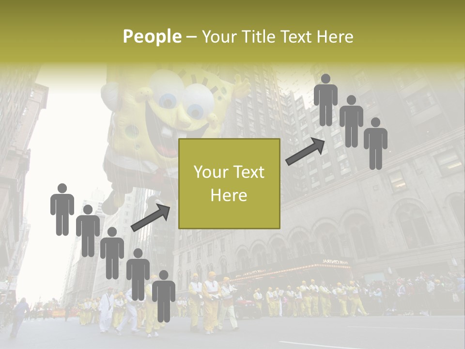 Squarepants Handle Smile PowerPoint Template