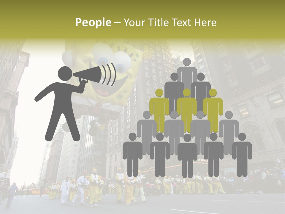 Squarepants Handle Smile PowerPoint Template