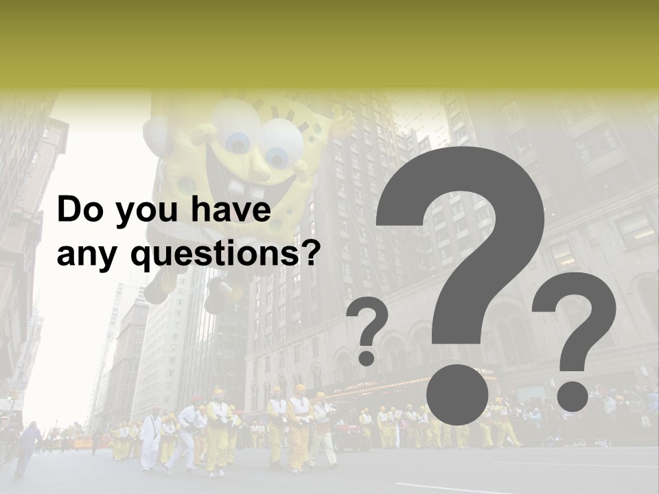 Squarepants Handle Smile PowerPoint Template